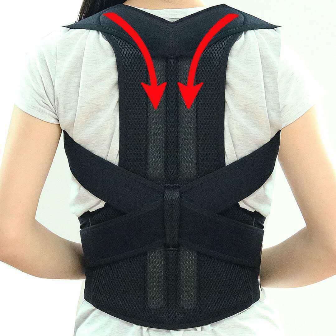 Adjustable Posture Corrector Back Brace Men Women Lumbar Shoulder Support Belt