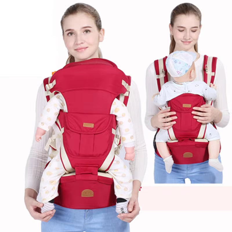 New Non-Slip Ergonomic 3 in 1 Baby Carrier Infant Baby Hipseat Carrier Front Facing Kangaroo Baby Wrap Sling for 0-48 Month