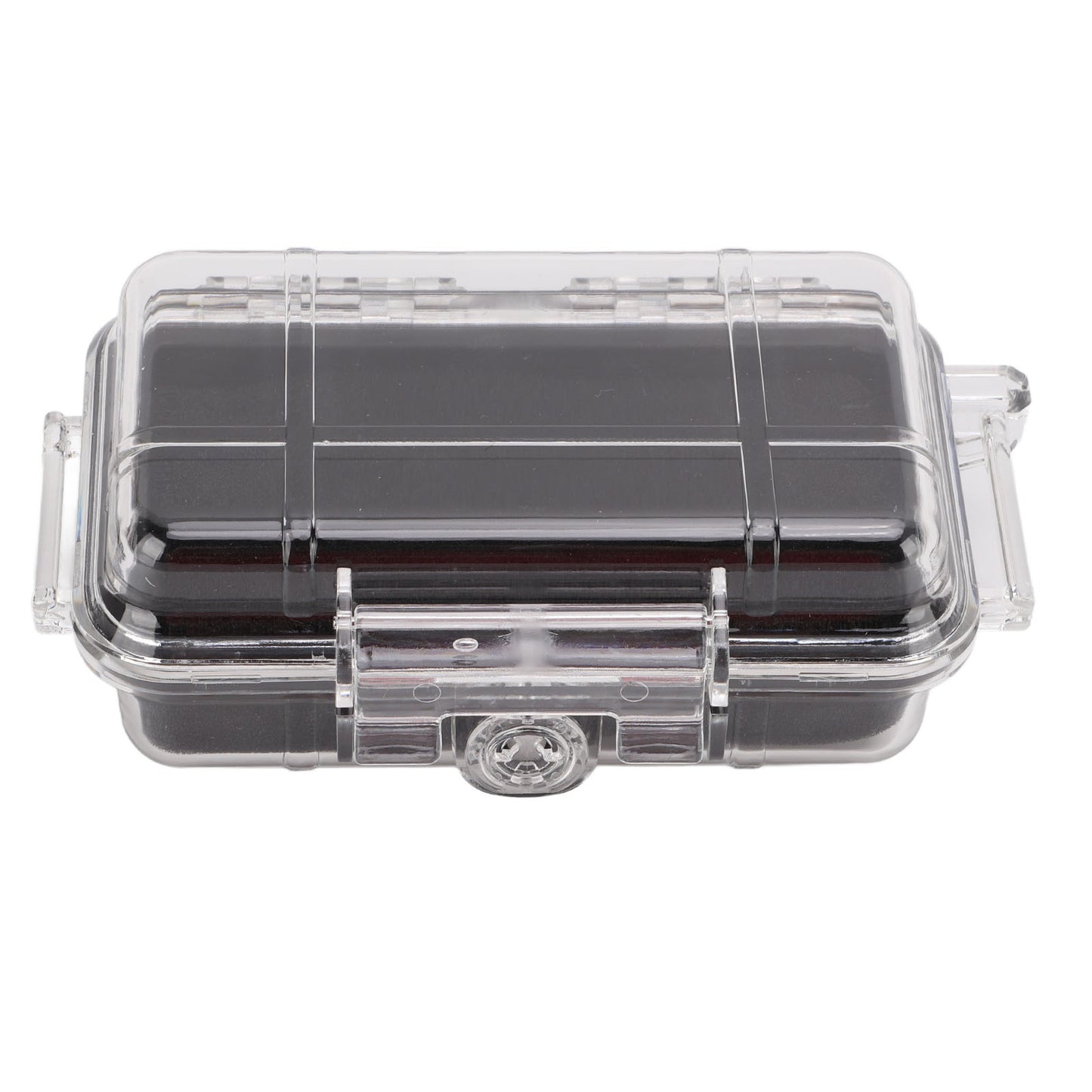 Plastic Shockproof Box with Shock Absorption Liner Outdoor Waterproof Airtight Case TransparentSmall Size