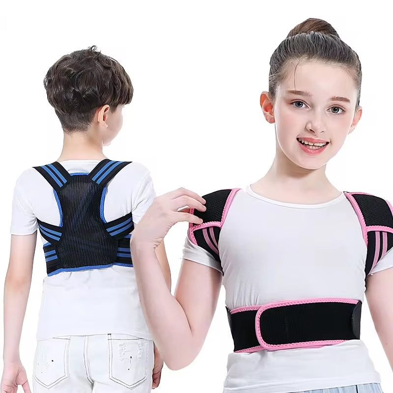 Adjustable Children Posture Corrector Back Support Belt Kid Boy Girl Orthopedic Corset Spine Back Lumbar Shoulder Braces Health