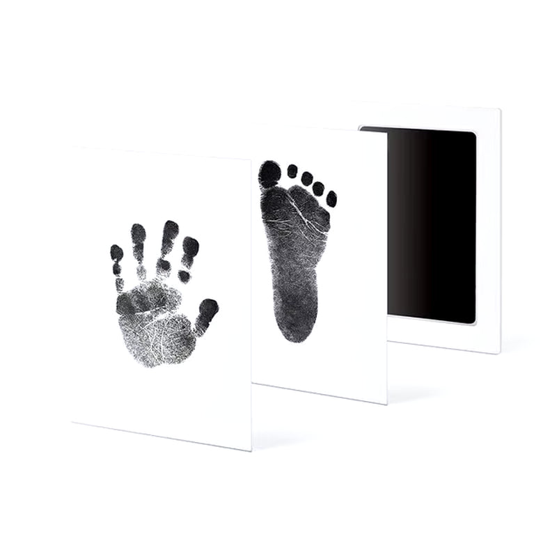 Newborn Baby DIY Hand and Footprint Kit Ink Pads Photo Frame Handprint Toddlers Souvenir Accessories Safe Clean Baby Shower Gift