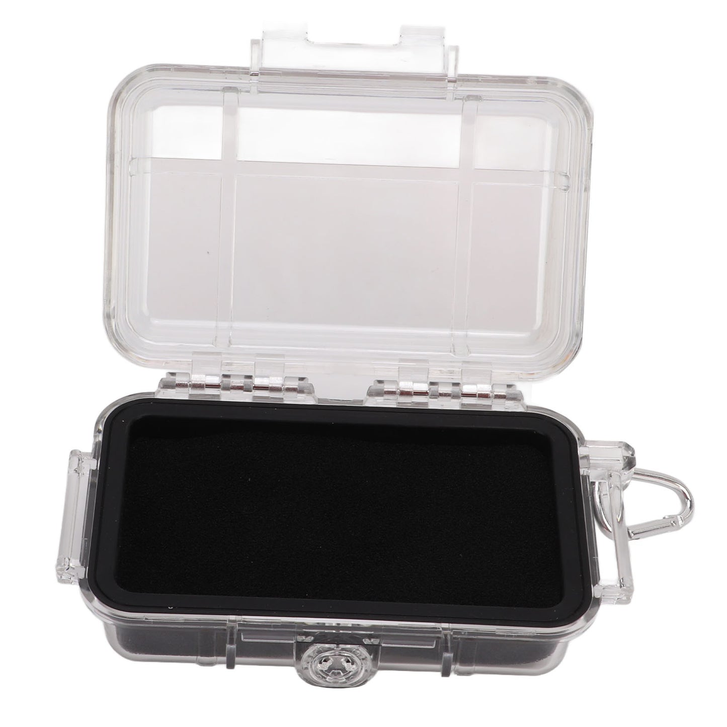 Plastic Shockproof Box with Shock Absorption Liner Outdoor Waterproof Airtight Case TransparentSmall Size