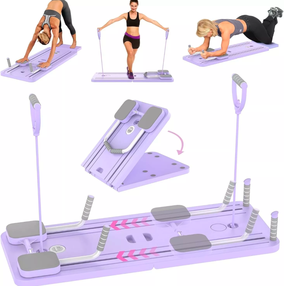 Foldable Abs Roller Board with Automatic Rebound & Timer – Core & Full-Body Workout