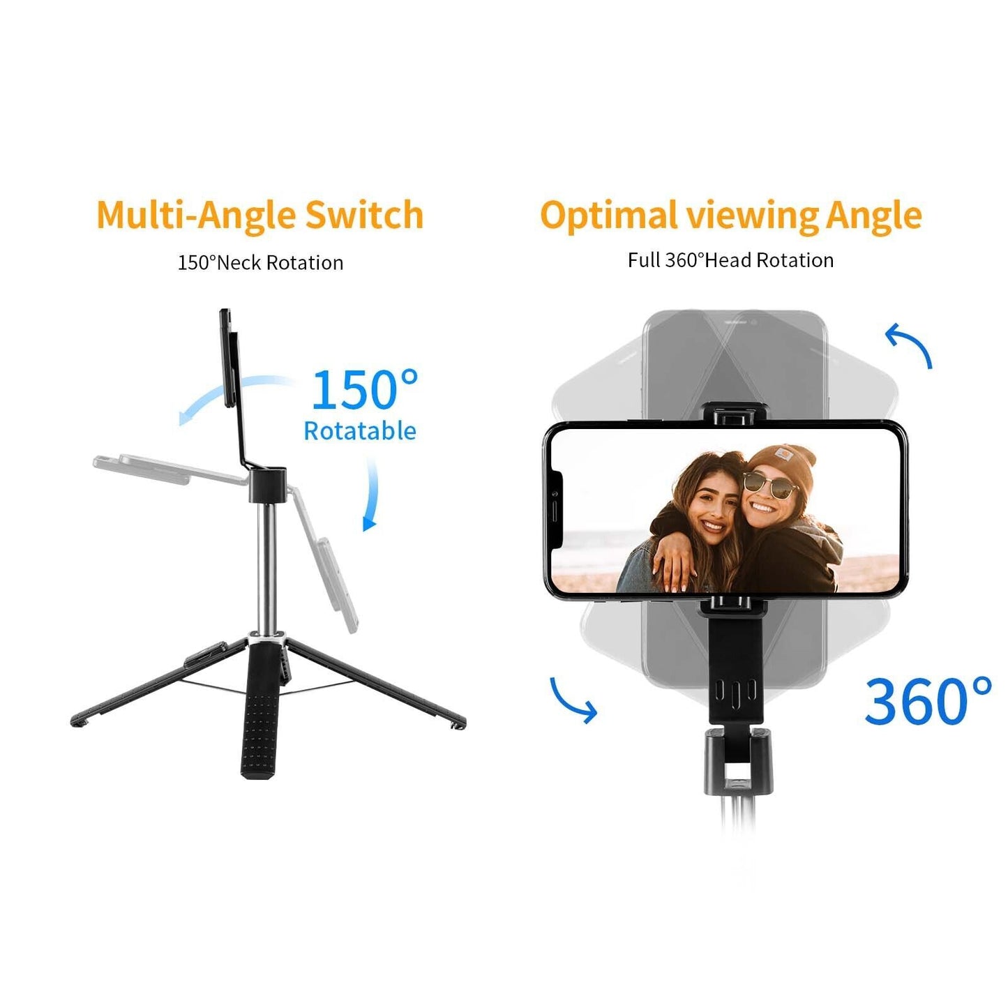 Selfie Stick Bluetooth Remote Phone Holder Tripod Stand For Universal