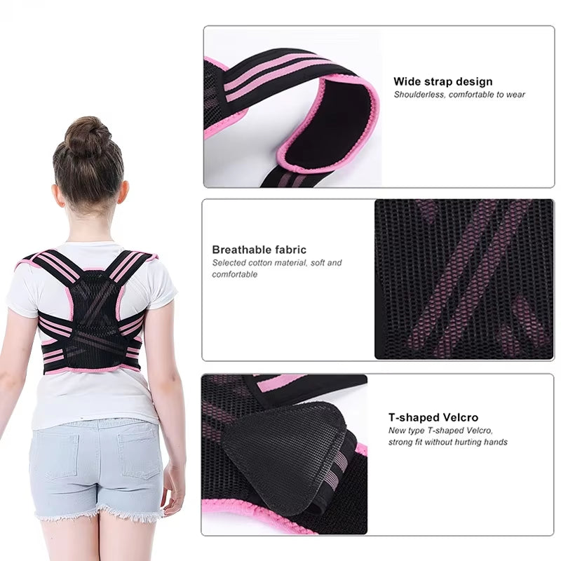 Adjustable Children Posture Corrector Back Support Belt Kid Boy Girl Orthopedic Corset Spine Back Lumbar Shoulder Braces Health