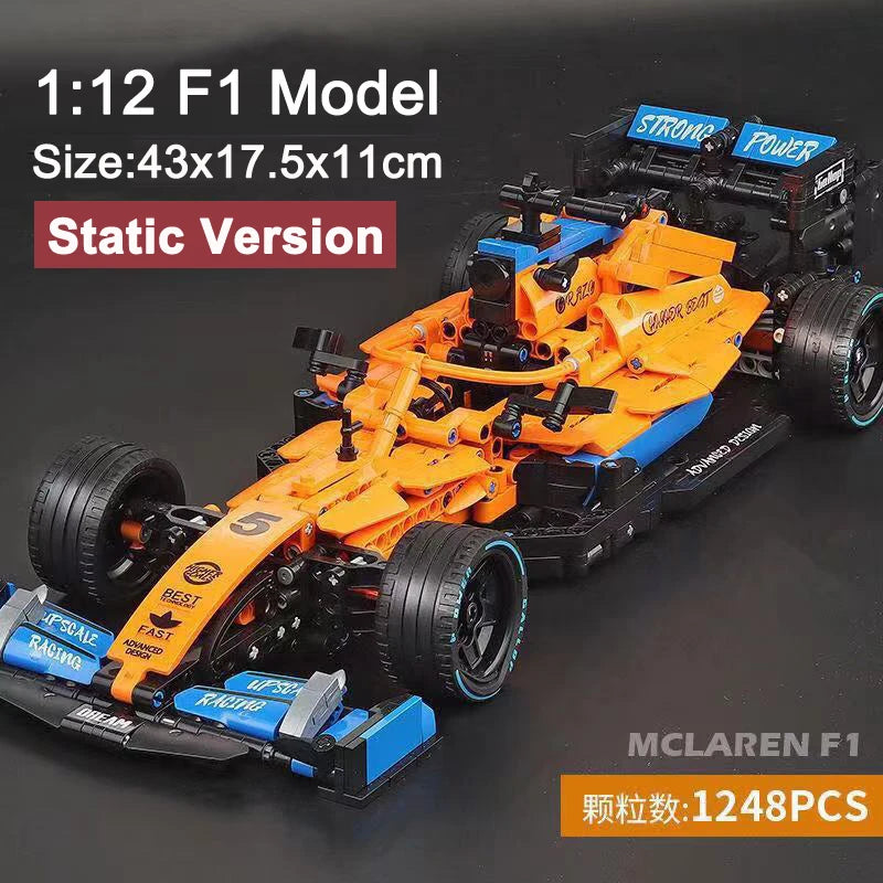 High-Tech Building Blocks F1 Formula 1 Remote Control Super Speed Racing Cars Moc Bricks RC Technical Model Toys Creative Expert