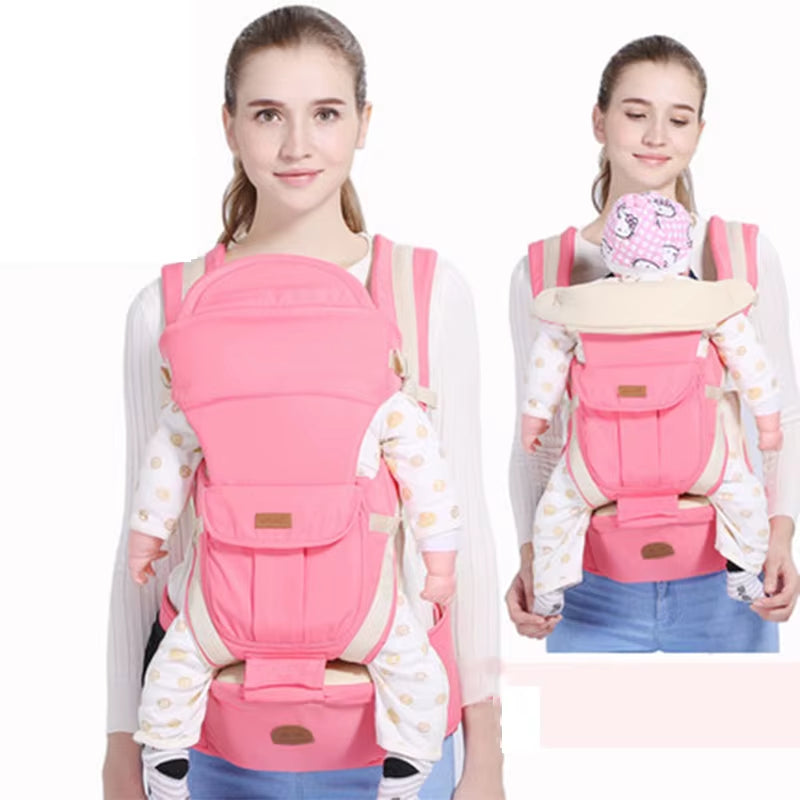 New Non-Slip Ergonomic 3 in 1 Baby Carrier Infant Baby Hipseat Carrier Front Facing Kangaroo Baby Wrap Sling for 0-48 Month