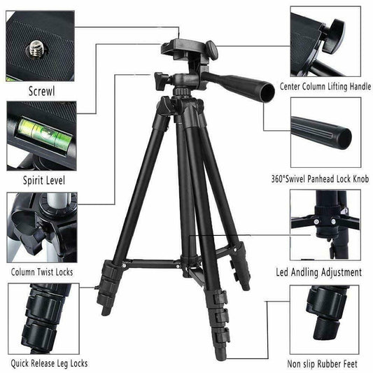 Pro Tripod Stand Digital Camera Camcorder Mount Portable Holder with Storage Bag