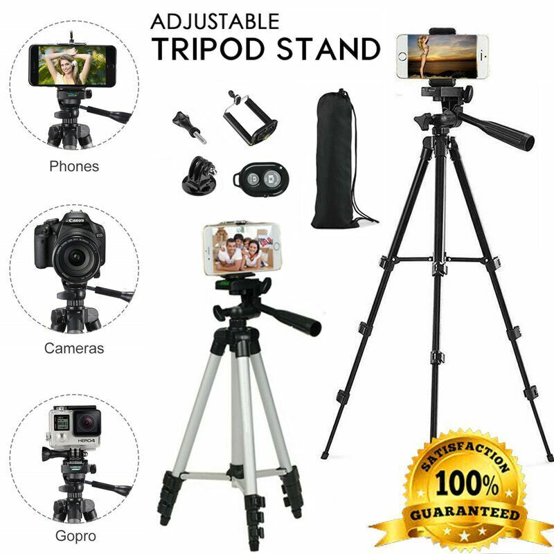 Pro Tripod Stand Digital Camera Camcorder Mount Portable Holder with Storage Bag
