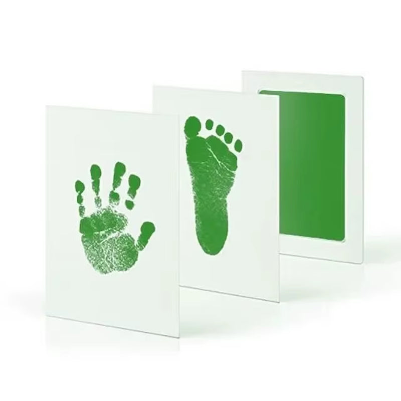 Newborn Baby DIY Hand and Footprint Kit Ink Pads Photo Frame Handprint Toddlers Souvenir Accessories Safe Clean Baby Shower Gift