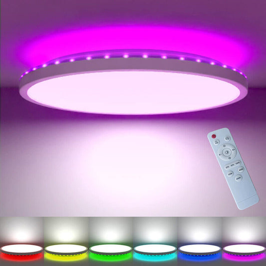LED Ceiling Light Round Panel Down Lights Bathroom Kitchen Living Room Wall Lamp