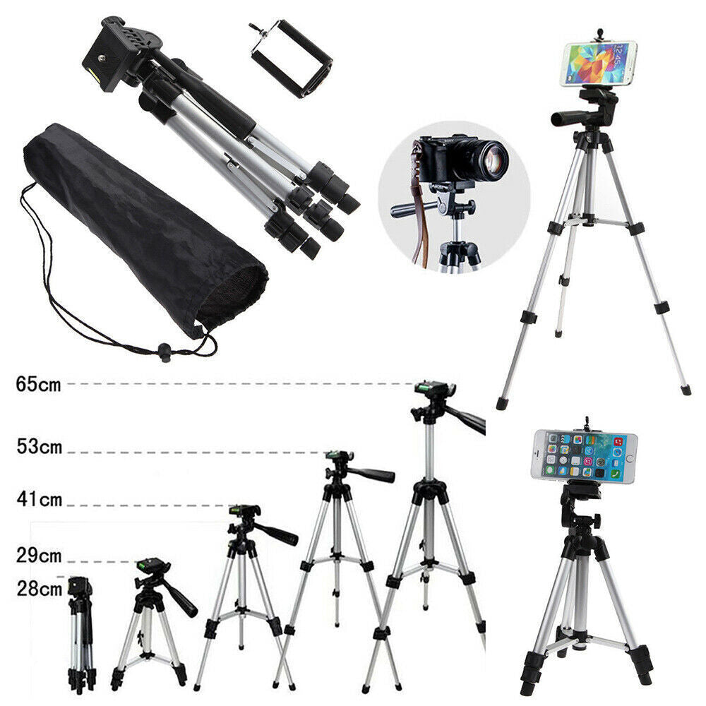 Pro Tripod Stand Digital Camera Camcorder Mount Portable Holder with Storage Bag