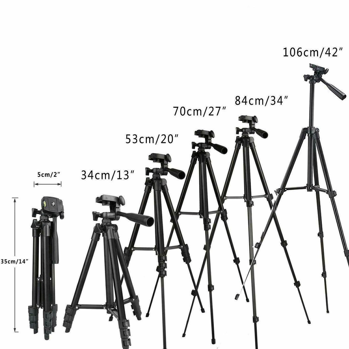 Pro Tripod Stand Digital Camera Camcorder Mount Portable Holder with Storage Bag