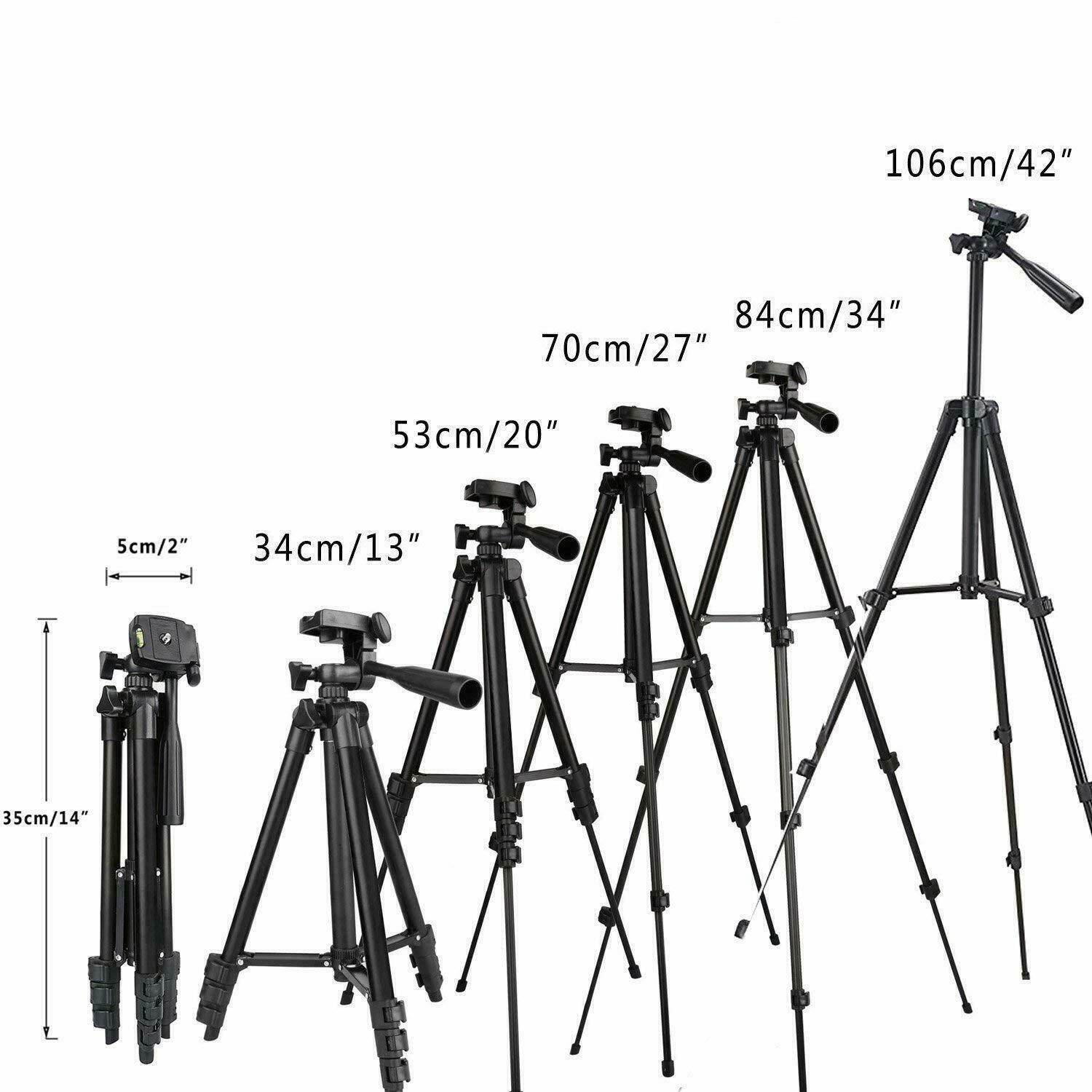 Pro Tripod Stand Digital Camera Camcorder Mount Portable Holder with Storage Bag
