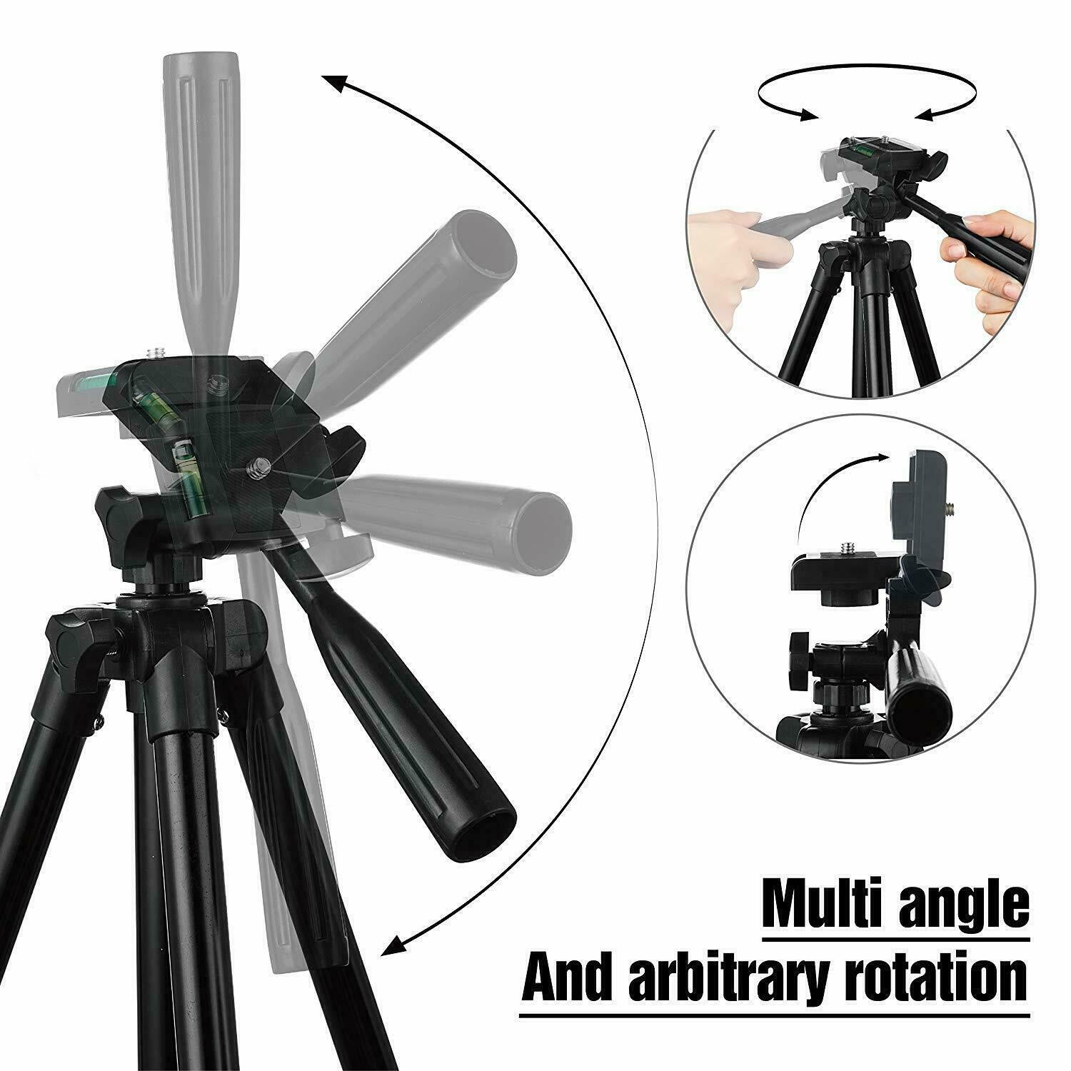 Pro Tripod Stand Digital Camera Camcorder Mount Portable Holder with Storage Bag