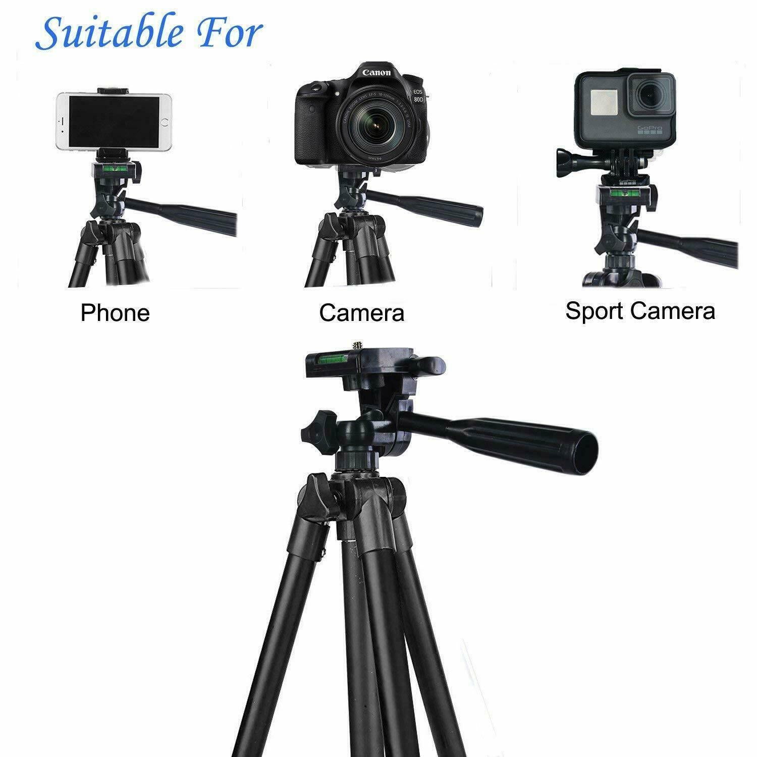 Pro Tripod Stand Digital Camera Camcorder Mount Portable Holder with Storage Bag