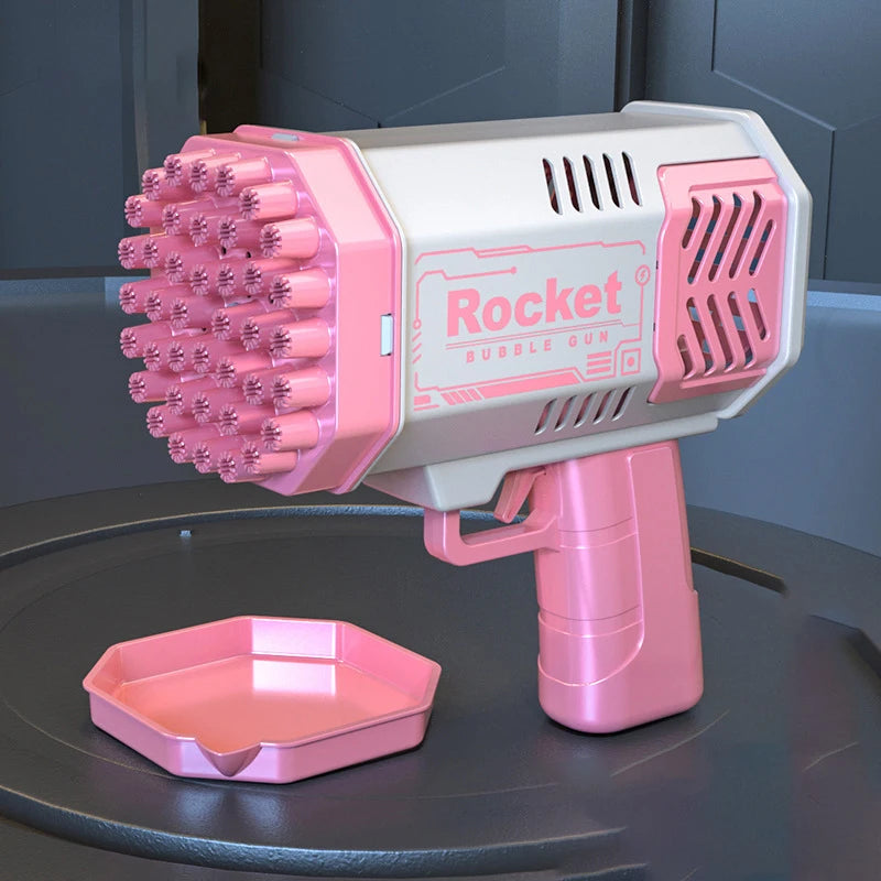 40-Hole Handheld Fully Automatic Bubble Machine for Children - Battery-Free and No Bubble Solution Required