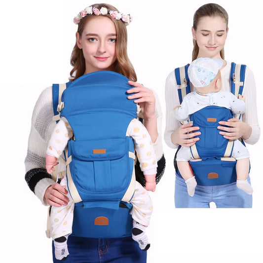 New Non-Slip Ergonomic 3 in 1 Baby Carrier Infant Baby Hipseat Carrier Front Facing Kangaroo Baby Wrap Sling for 0-48 Month