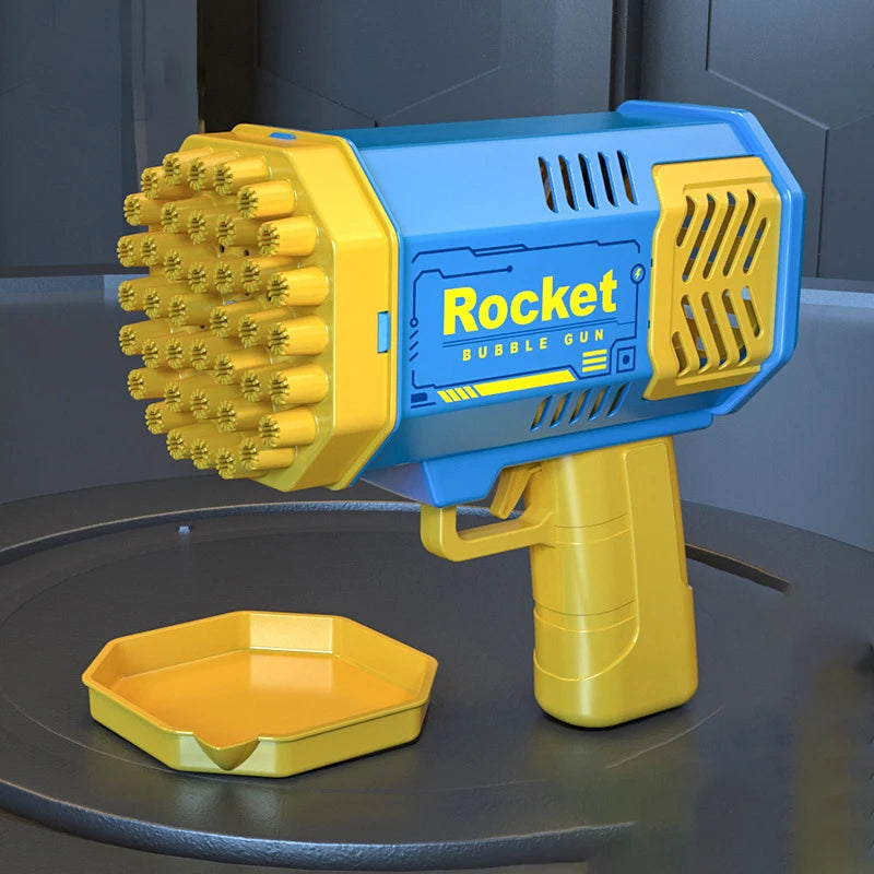 40-Hole Handheld Fully Automatic Bubble Machine for Children - Battery-Free and No Bubble Solution Required