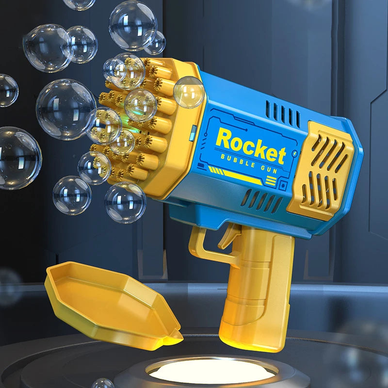 40-Hole Handheld Fully Automatic Bubble Machine for Children - Battery-Free and No Bubble Solution Required