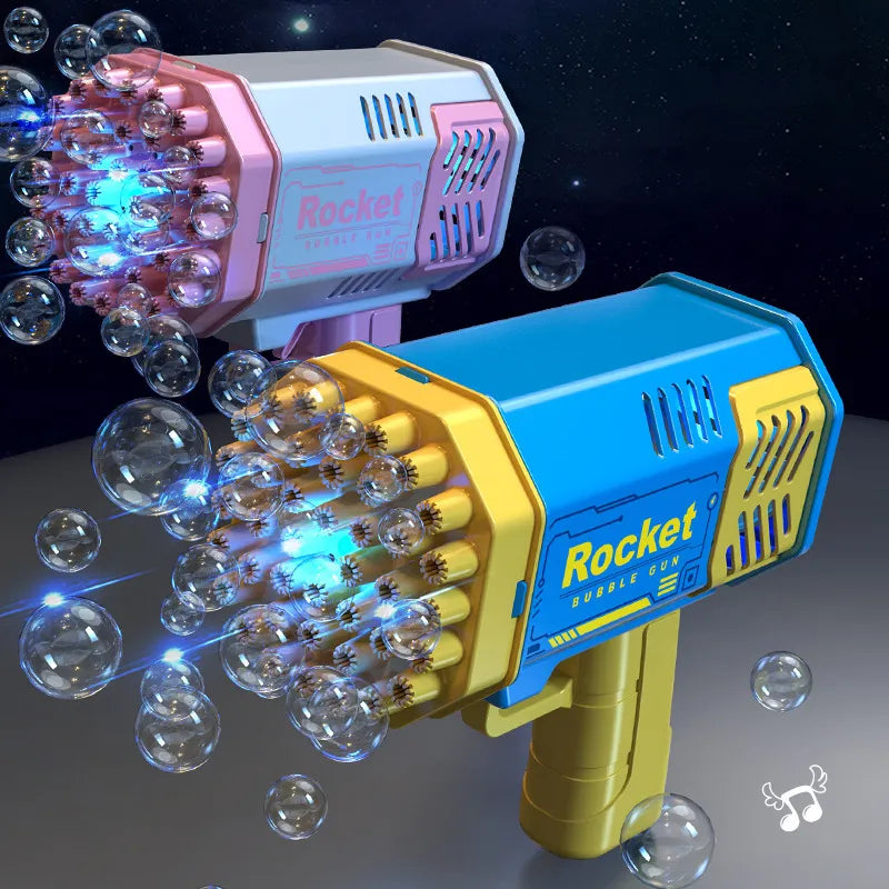 40-Hole Handheld Fully Automatic Bubble Machine for Children - Battery-Free and No Bubble Solution Required